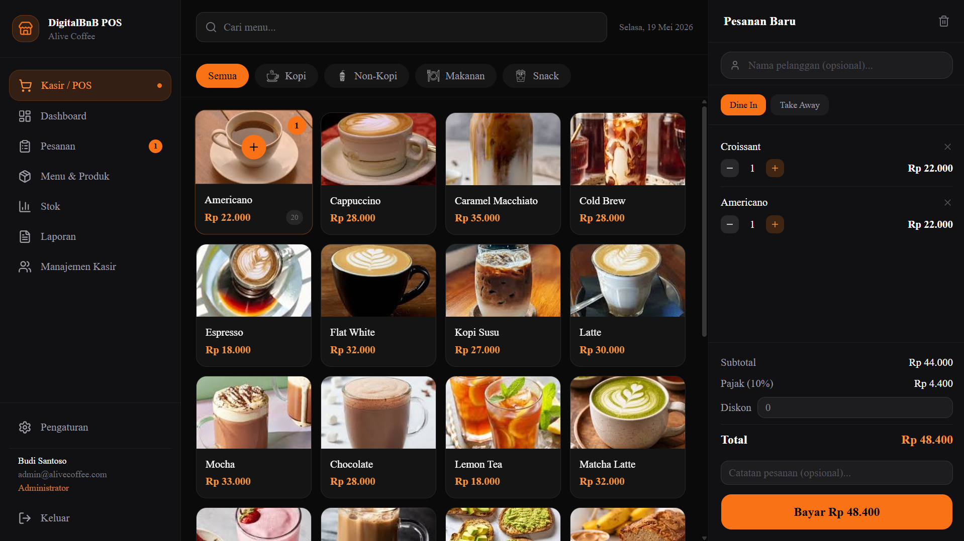 POS Cashier — Aplikasi Kasir