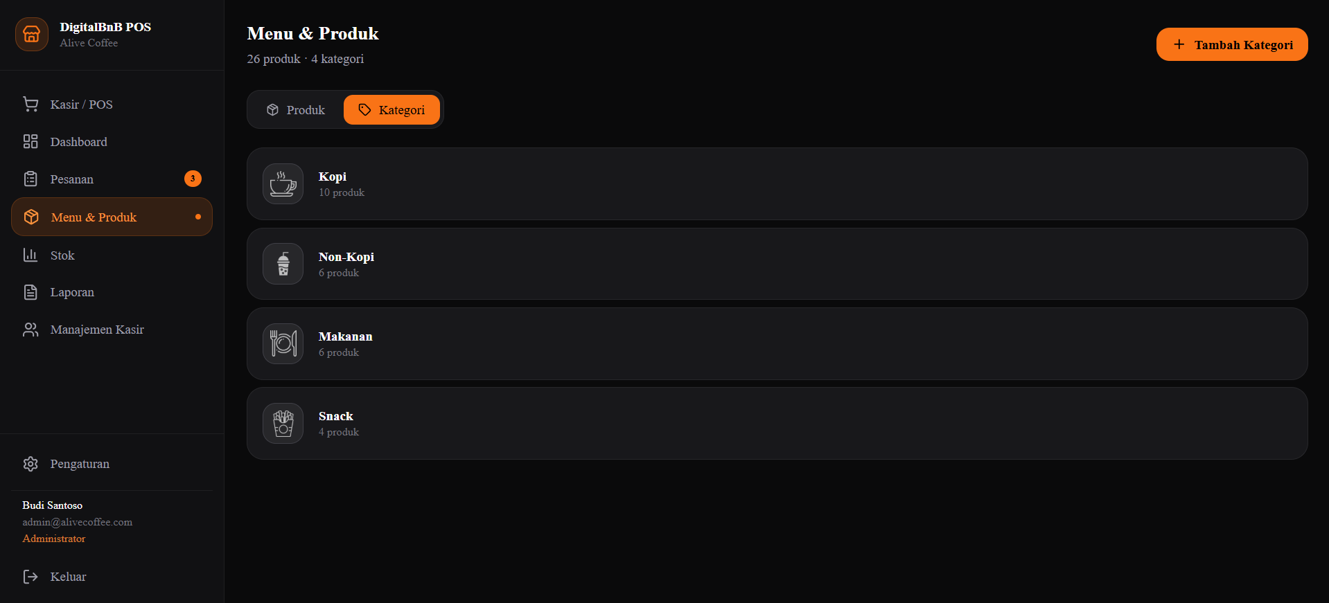 POS Cashier — Aplikasi Kasir